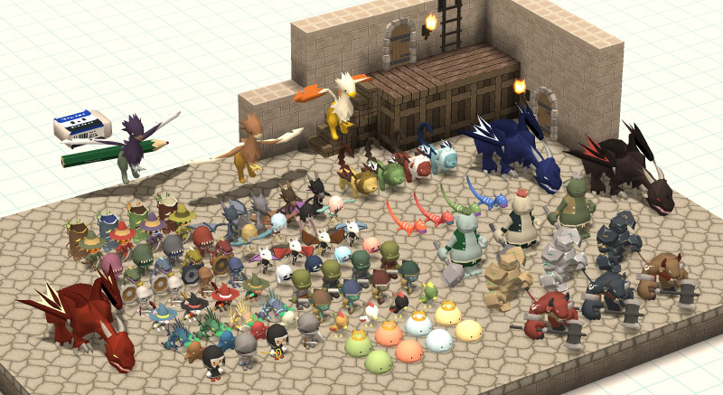 rpg maker 3d models